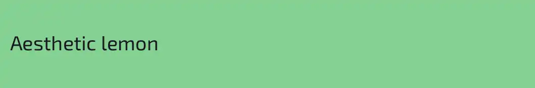 Aesthetic lemon